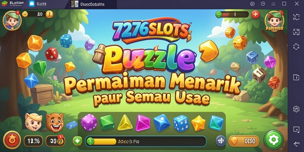 Tampilan menarik dari gameplay Puzzle 7276SLOTS yang penuh warna.
