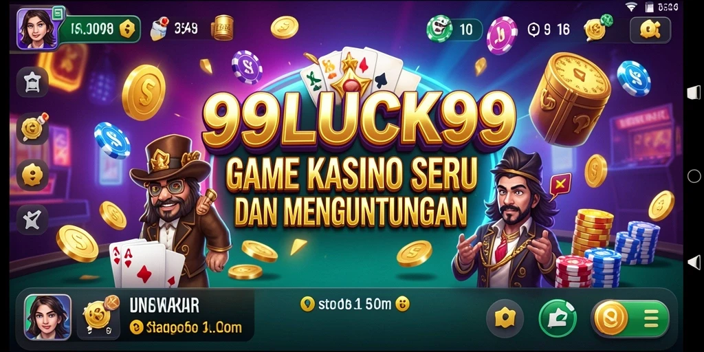 Screenshot gameplay 99LUCK99 menampilkan suasana kasino yang seru.