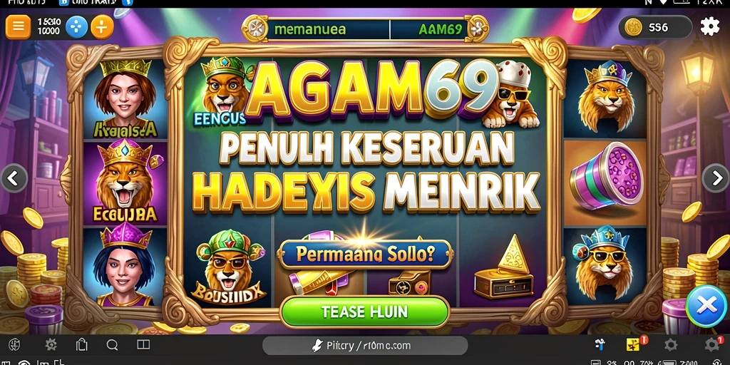 Tampilan gameplay AGAM69 yang menampilkan keseruan bermain slot.