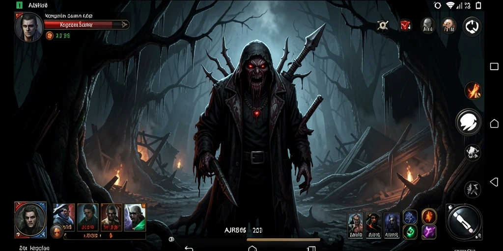 Screenshot menunjukkan suasana mencekam dalam game AJR88.