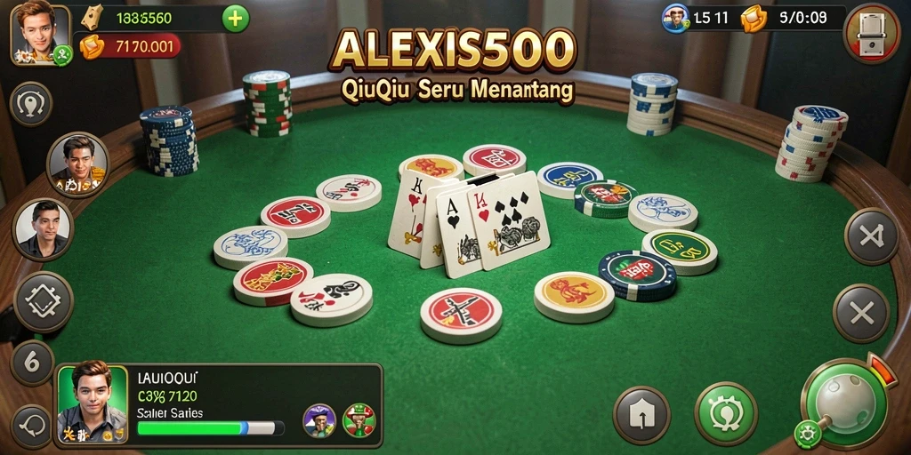 Tampilan gameplay QiuQiu yang dinamis di ALEXIS500.