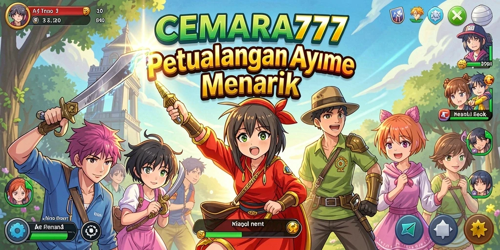 Tampilan utama gameplay CEMARA777 yang menarik dan dinamis.