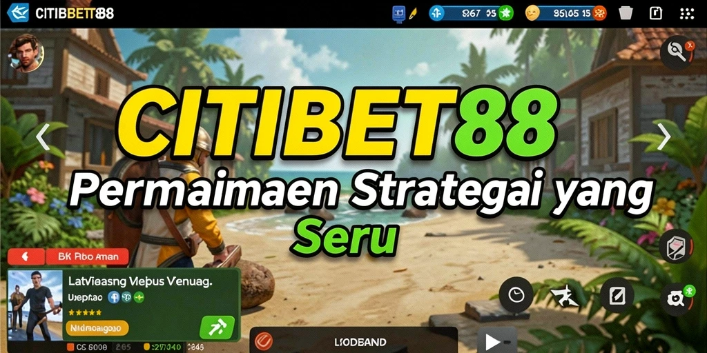 Tangkapan layar menampilkan aksi intens dalam gameplay SLG CITIBET88.