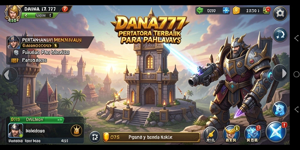 Gameplay mendebarkan dalam DANA777 dengan strategi Tower Defense yang intens.