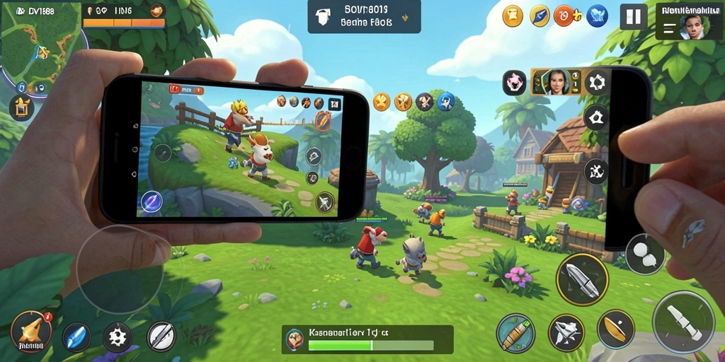 Tampilan gameplay menyenangkan dari DV188 yang menampilkan keseruan permainan kasual.