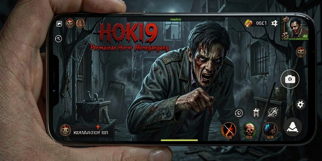 Screenshot HOKI9 menampilkan momen menegangkan saat menjelajahi tempat angker.