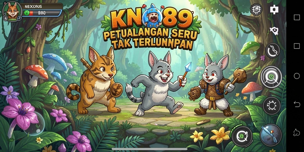 Tampilan gameplay KNO89 yang menampilkan petualangan mendebarkan di dunia yang misterius.