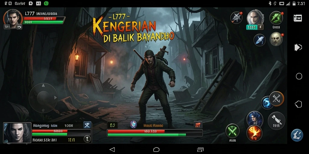 Screenshot L777 menunjukkan momen menegangkan saat menjelajah dunia Horror.