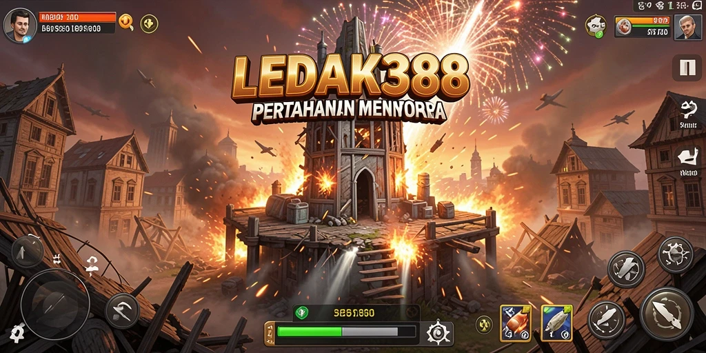 Tampilan gameplay menantang dan strategi Tower Defense yang menarik.