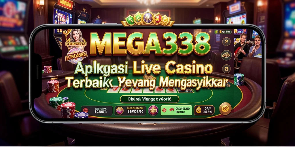 Tampilan antarmuka MEGA338 yang menarik dan interaktif dalam permainan Live Casino.