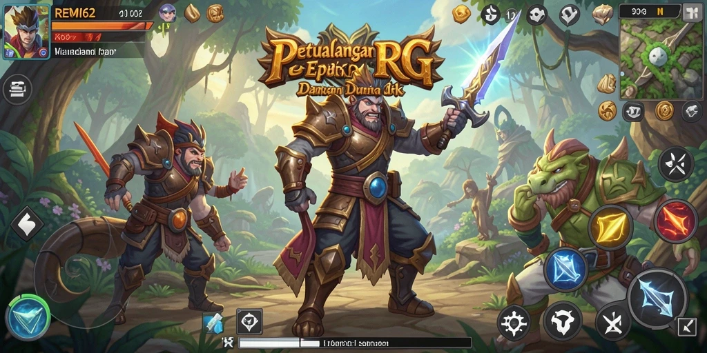 Tampilan gameplay epik dalam <strong>REMI62</strong> yang memikat dan menantang.