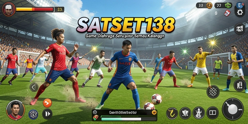 Tampilan layar permainan SATSET138 yang menarik dan dinamis.